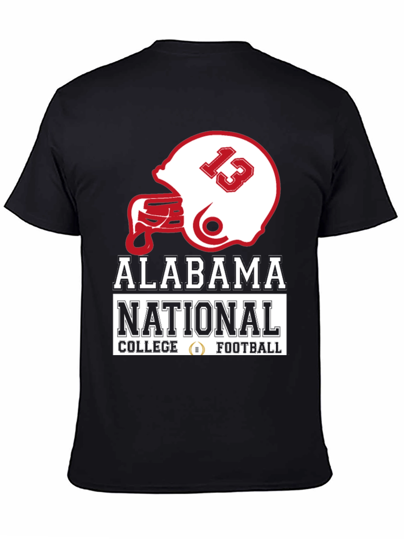 Camiseta Negra Alabama National College Football