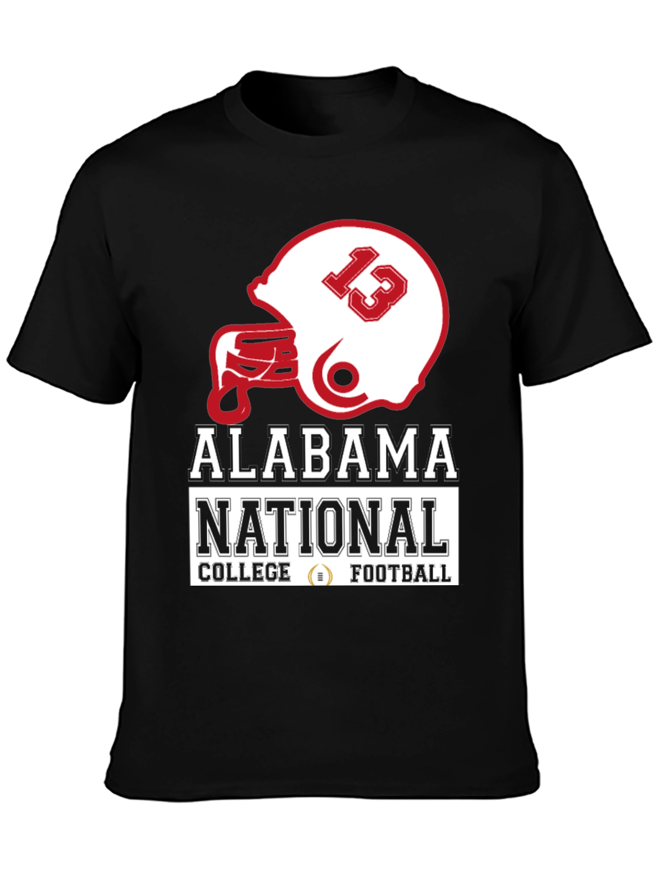 Camiseta Negra Alabama National College Football