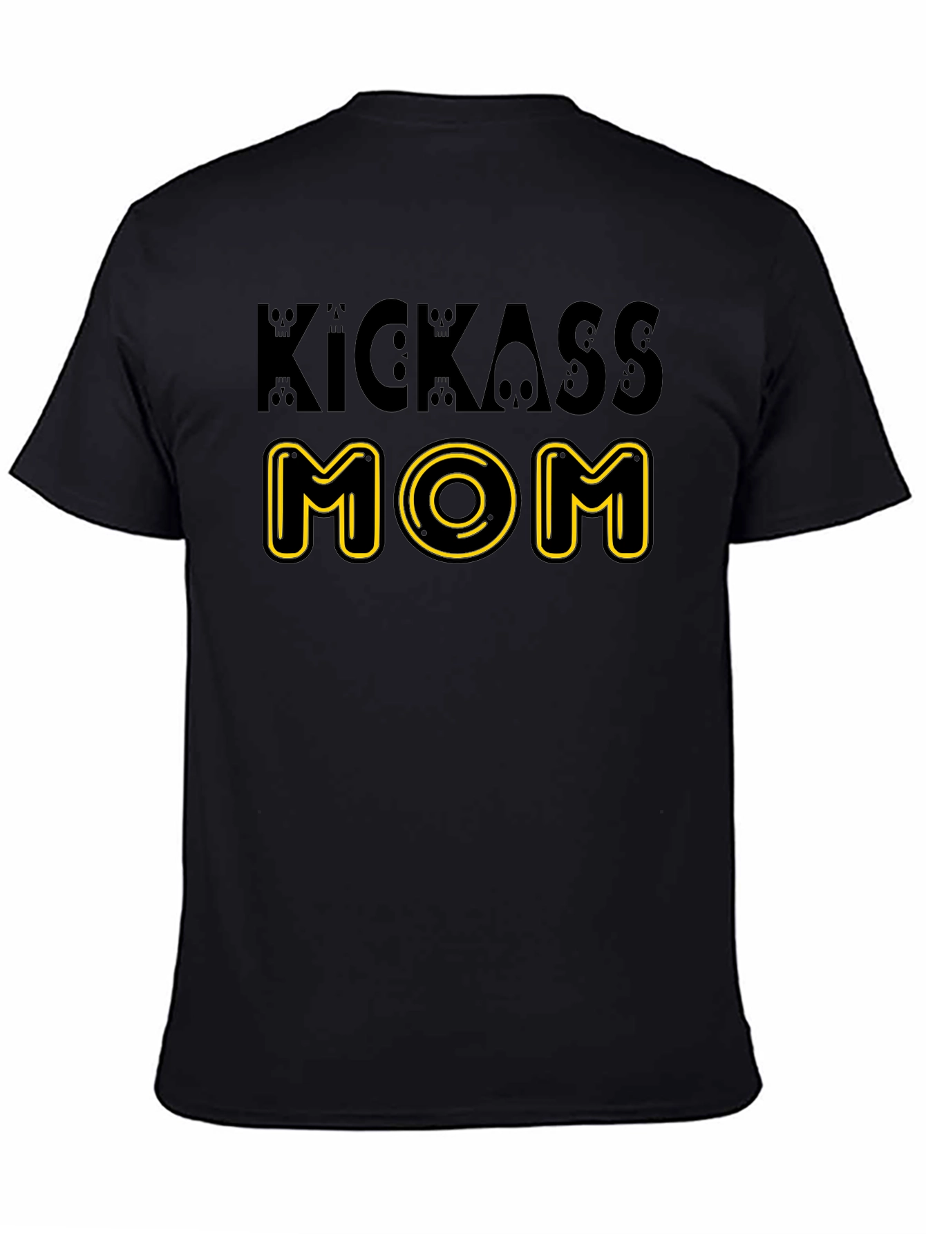 Camiseta Negra Kickass Mom Diseño Original