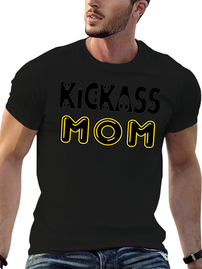 Camiseta Negra Kickass Mom Diseño Original