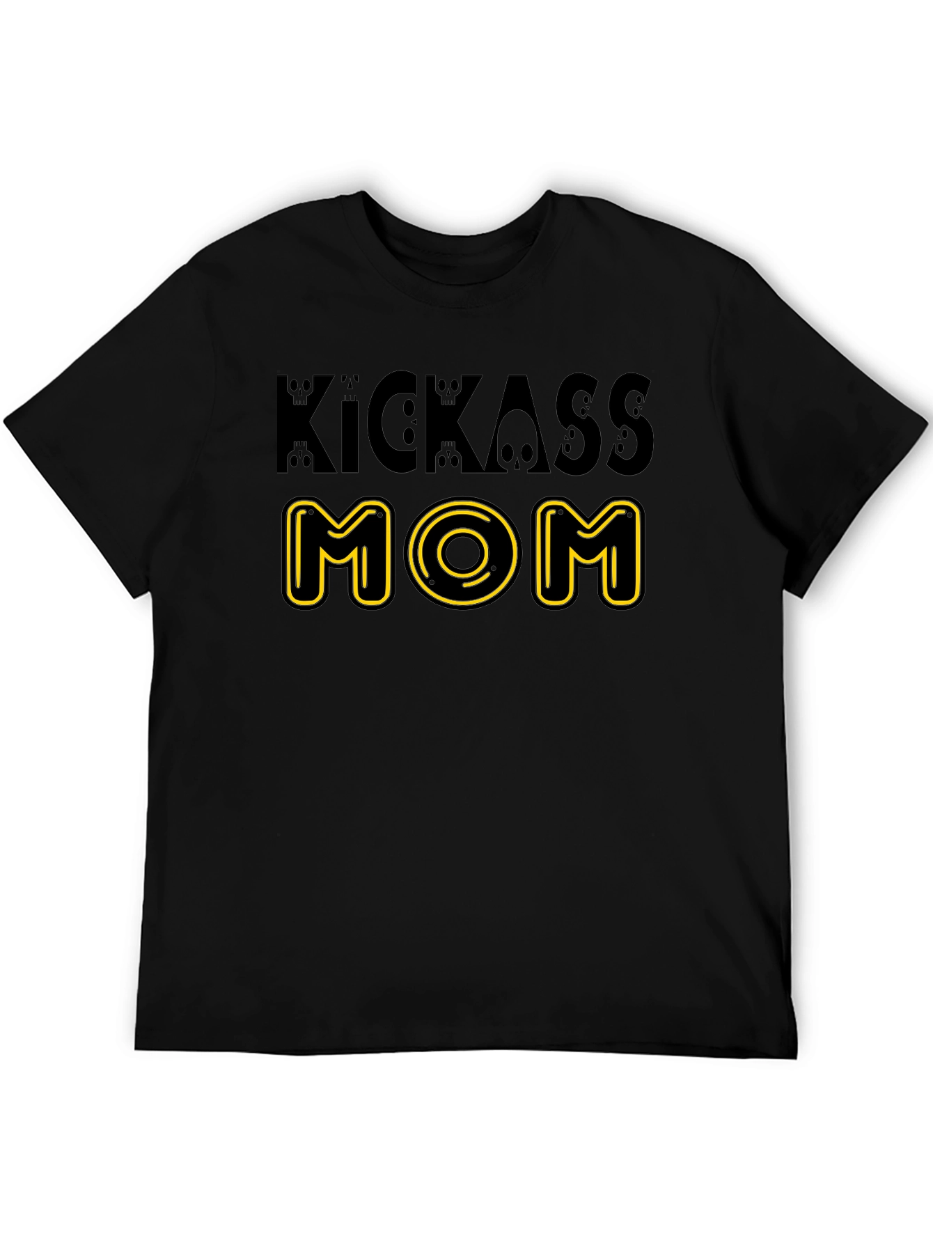 Camiseta Negra Kickass Mom Diseño Original