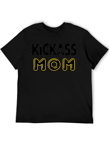 Camiseta Negra Kickass Mom Diseño Original