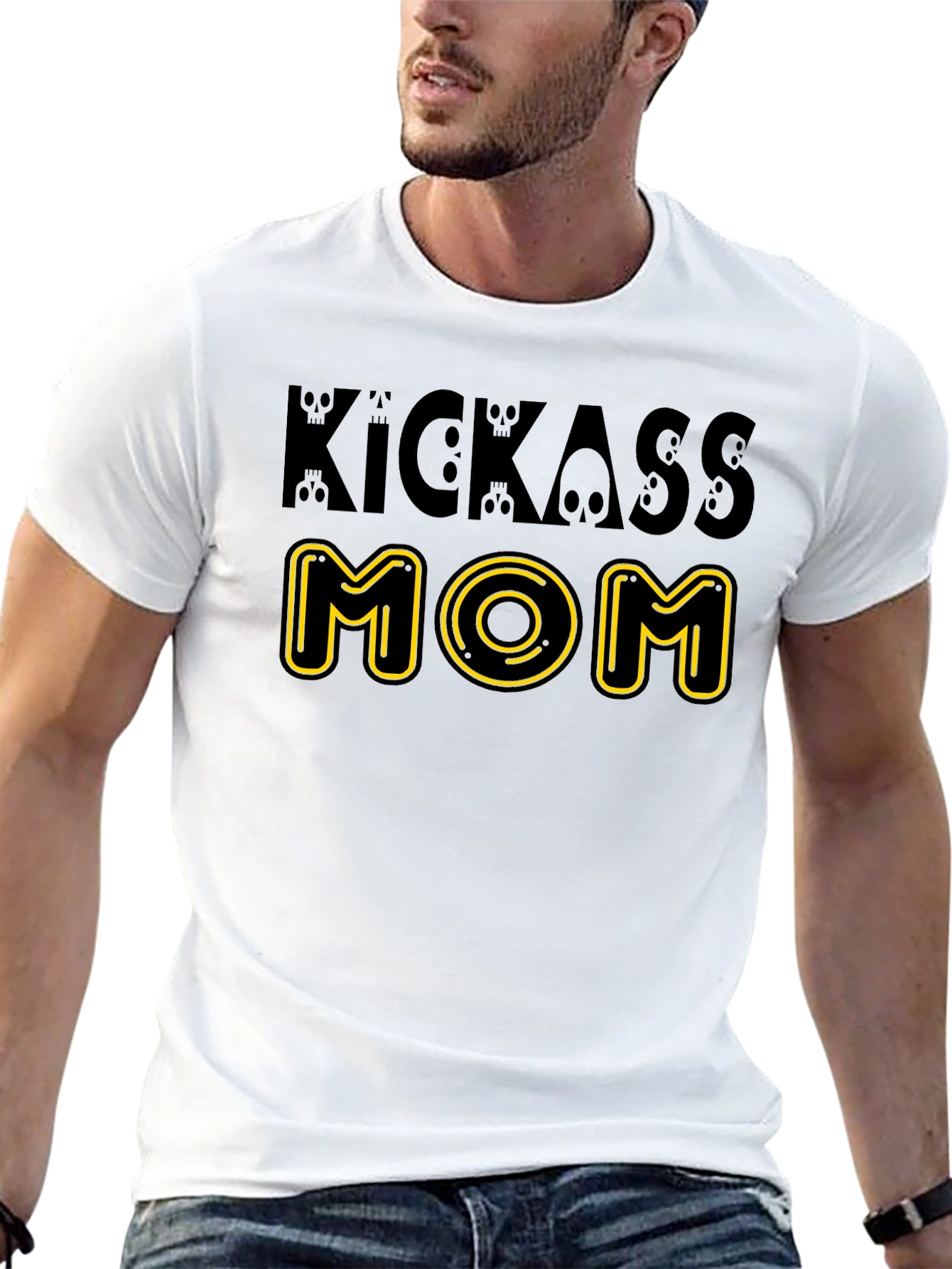 Camiseta Negra Kickass Mom Diseño Original