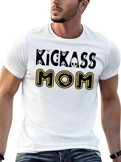 Camiseta Negra Kickass Mom Diseño Original