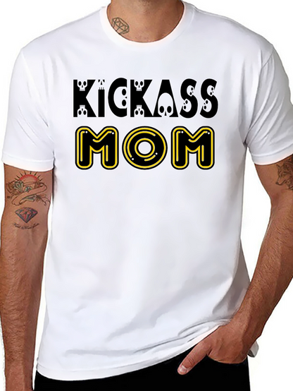 Camiseta Negra Kickass Mom Diseño Original