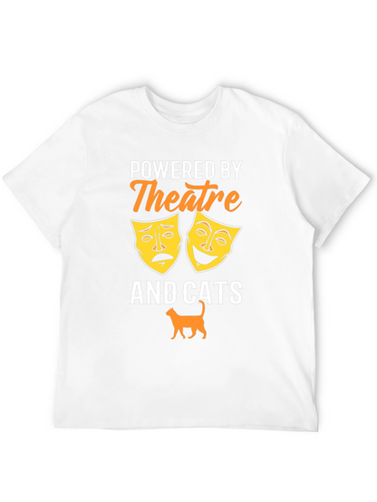Camiseta Negra Theatre and Cats
