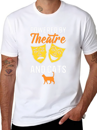 Camiseta Negra Theatre and Cats