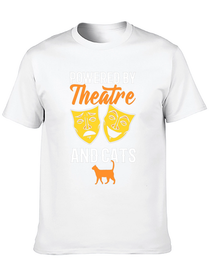 Camiseta Negra Theatre and Cats