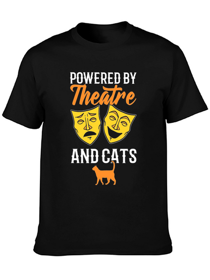 Camiseta Negra Theatre and Cats