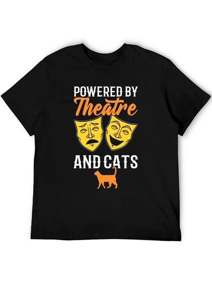 Camiseta Negra Theatre and Cats
