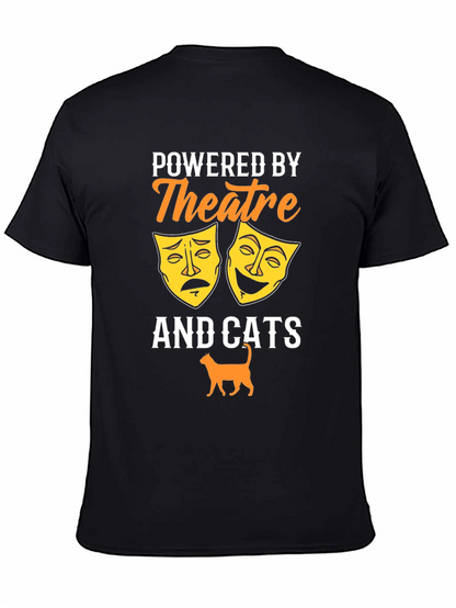 Camiseta Negra Theatre and Cats