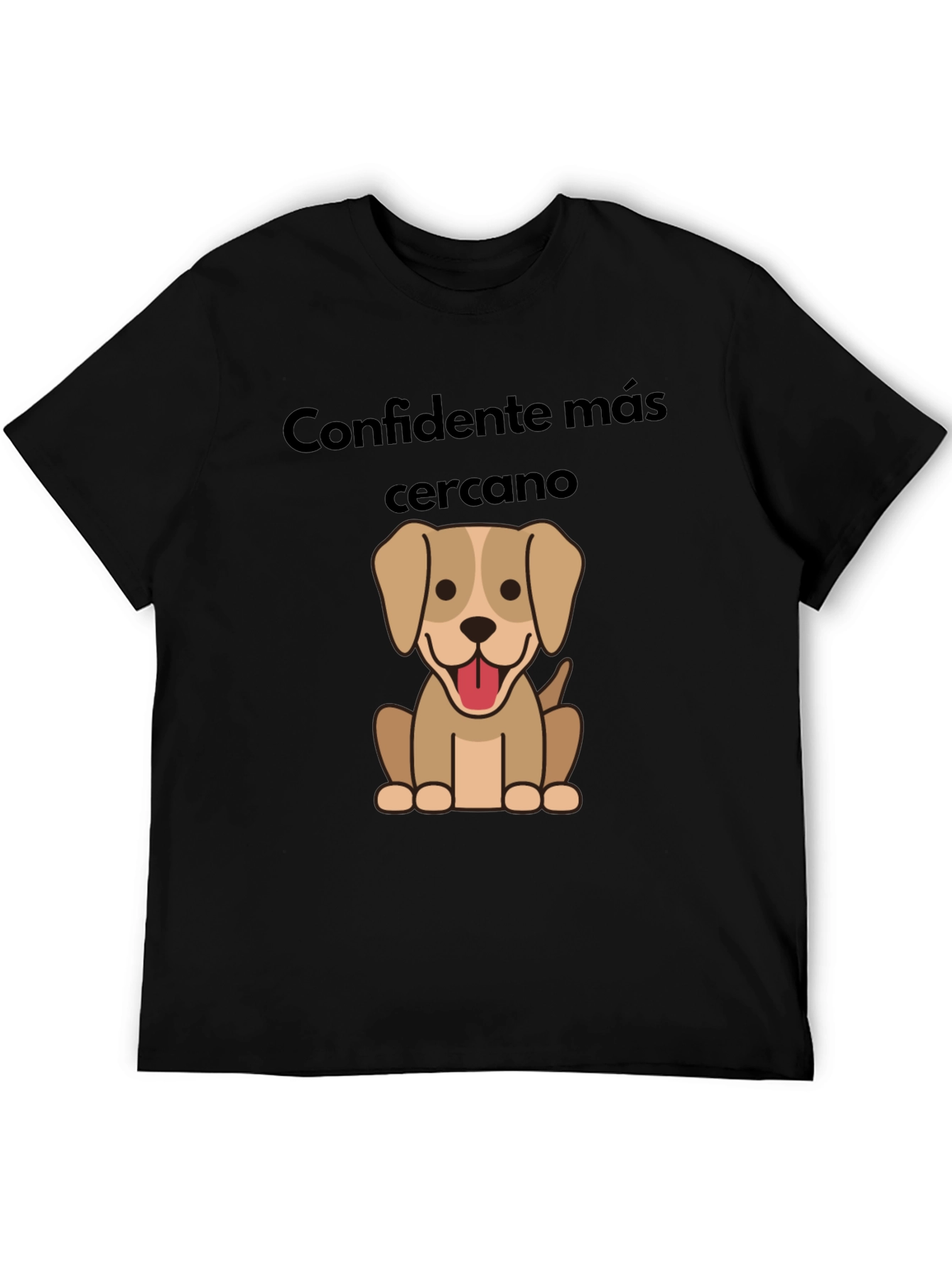 Camiseta Negra Confidente más cercano
