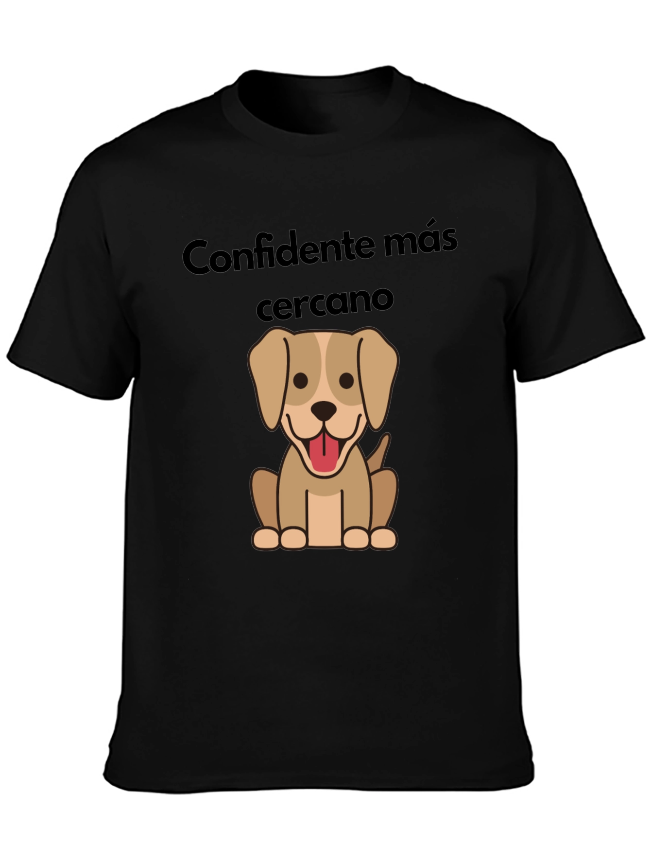 Camiseta Negra Confidente más cercano