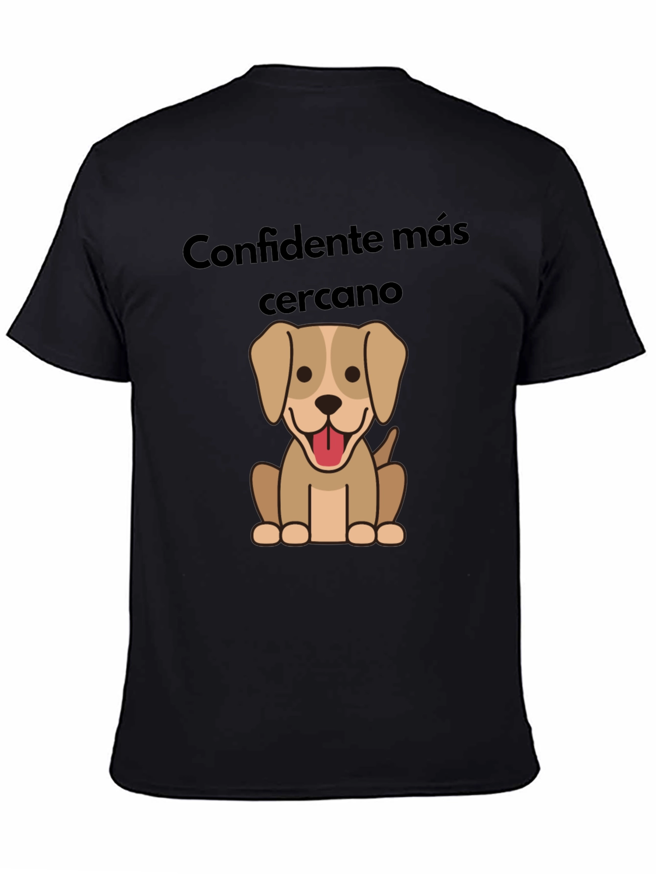 Camiseta Negra Confidente más cercano