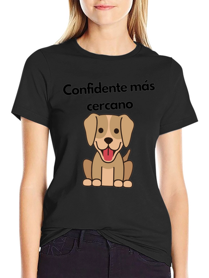 Camiseta Negra Confidente más cercano
