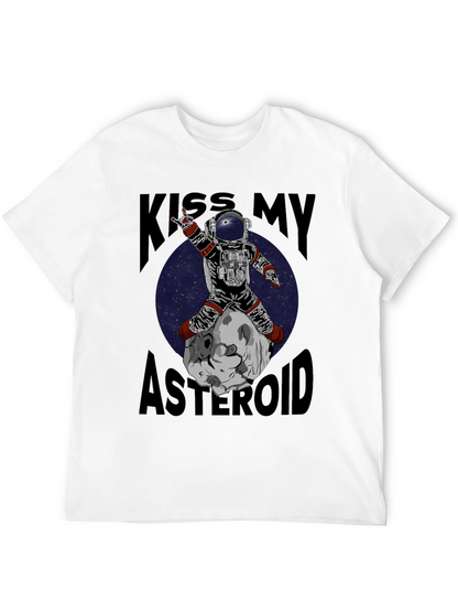 Camiseta Negra con Estampado Astronauta Rockero