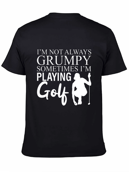 Camiseta Negra Grumpy Golf - Para Amantes del Golf