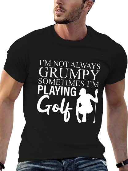 Camiseta Negra Grumpy Golf - Para Amantes del Golf