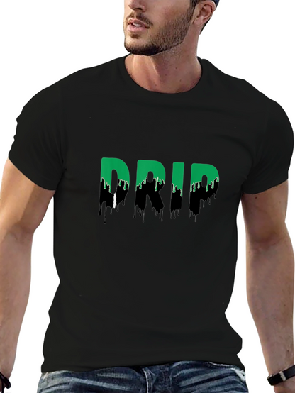 Camiseta Negra Drip: Estilo Urbano y Moderno