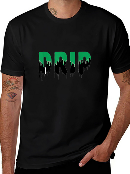 Camiseta Negra Drip: Estilo Urbano y Moderno