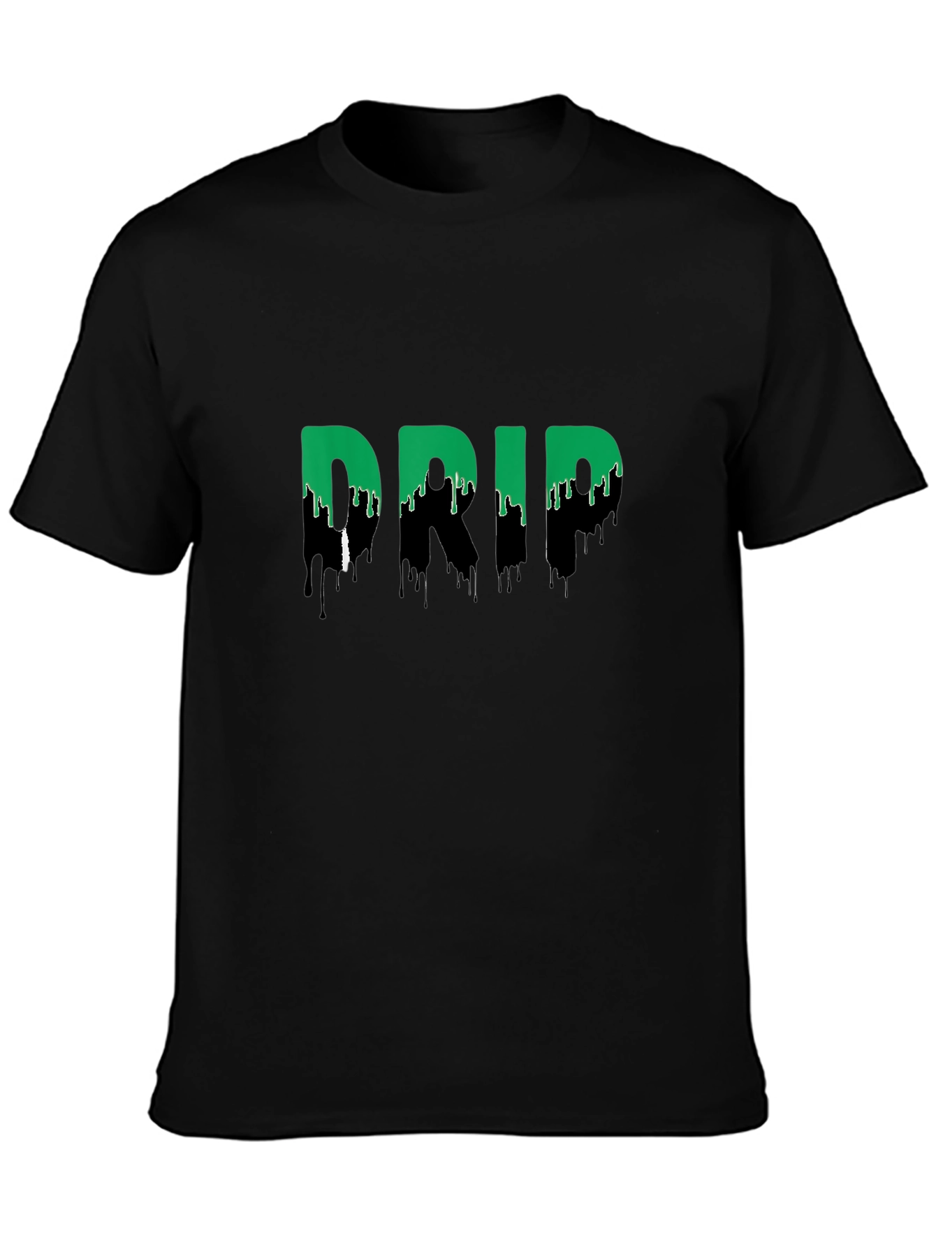 Camiseta Negra Drip: Estilo Urbano y Moderno