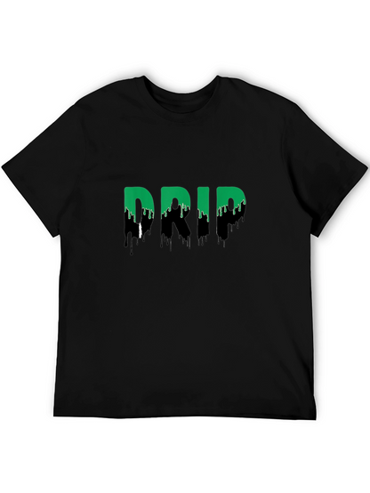 Camiseta Negra Drip: Estilo Urbano y Moderno