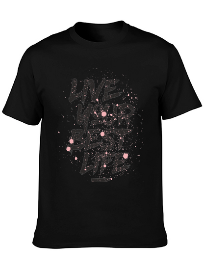 Camiseta Negra Vive Tu Mejor Vida