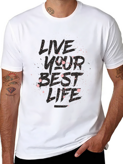 Camiseta Negra Vive Tu Mejor Vida