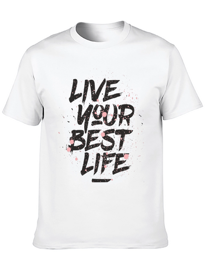 Camiseta Negra Vive Tu Mejor Vida