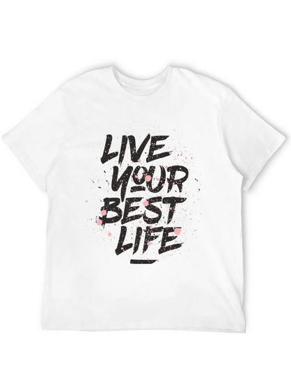 Camiseta Negra Vive Tu Mejor Vida