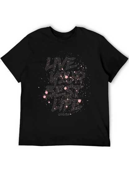 Camiseta Negra Vive Tu Mejor Vida