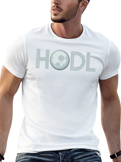 Camiseta HODL Crypto Bitcoin Luna - Algodón Suave