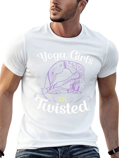 Camiseta Negra Yoga Girls are Twisted