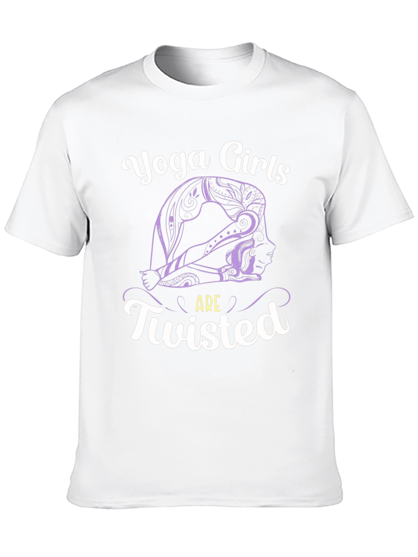 Camiseta Negra Yoga Girls are Twisted