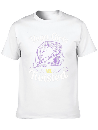 Camiseta Negra Yoga Girls are Twisted