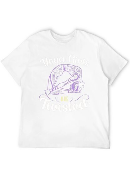 Camiseta Negra Yoga Girls are Twisted