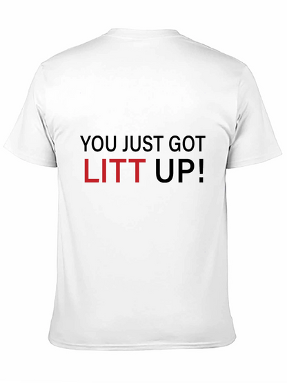 Camiseta Negra con Frase Litt Up!