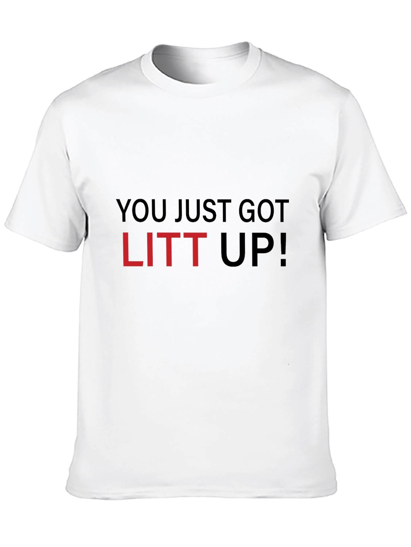 Camiseta Negra con Frase Litt Up!