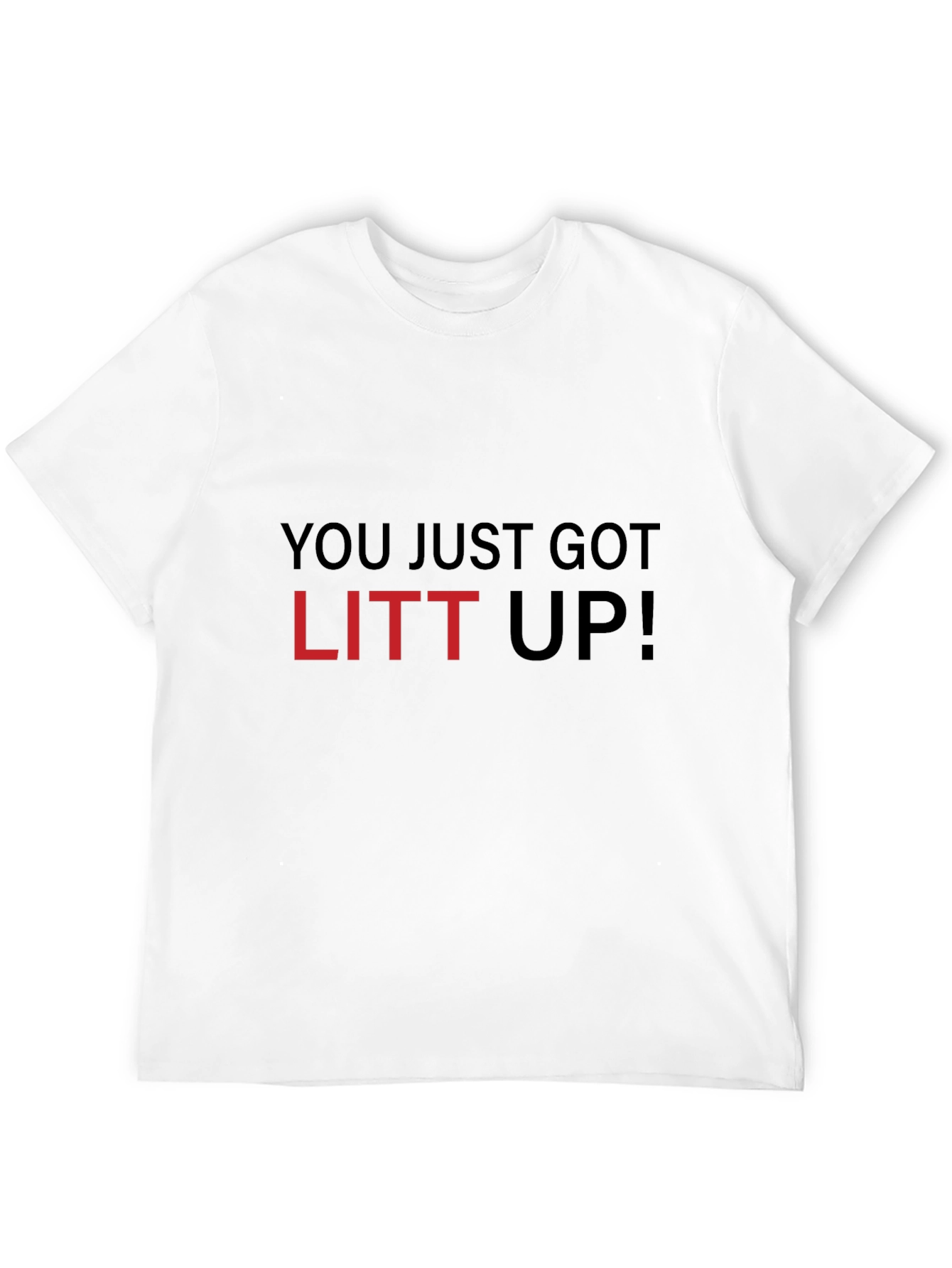 Camiseta Negra con Frase Litt Up!