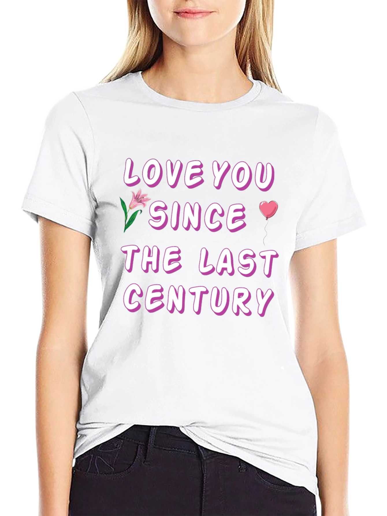 Camiseta Negra Love You Since The Last Century
