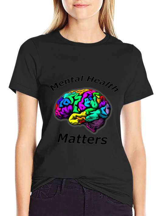 Camiseta Negra Salud Mental Importa Unisex