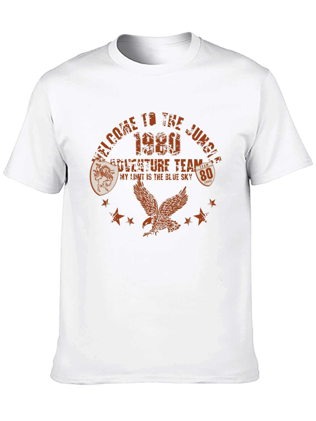 Camiseta Negra Welcome to the Jungle Estilo Retro