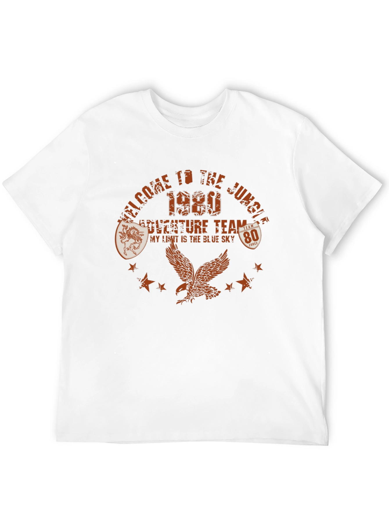 Camiseta Negra Welcome to the Jungle Estilo Retro