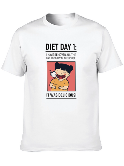 Camiseta Negra Día 1 de Dieta