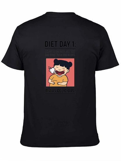 Camiseta Negra Día 1 de Dieta