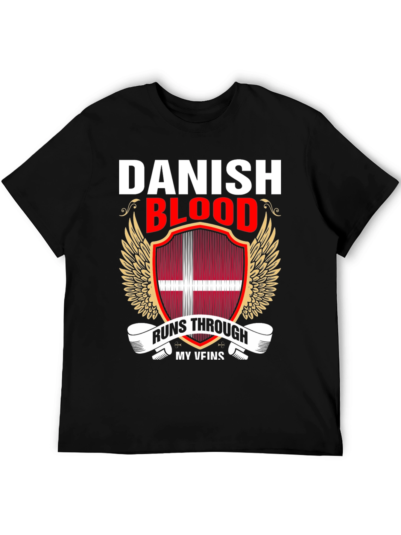 Camiseta Sangre Danesa con Diseño Patriótico