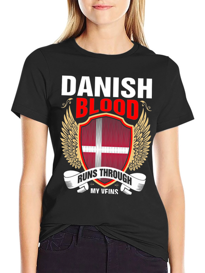 Camiseta Sangre Danesa con Diseño Patriótico