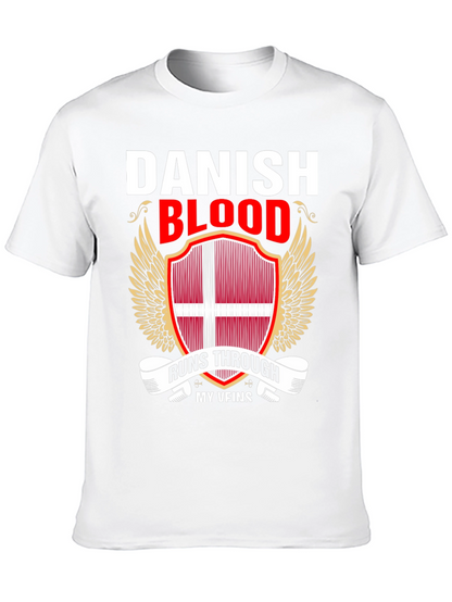Camiseta Sangre Danesa con Diseño Patriótico