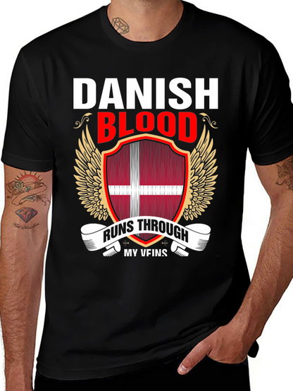 Camiseta Sangre Danesa con Diseño Patriótico