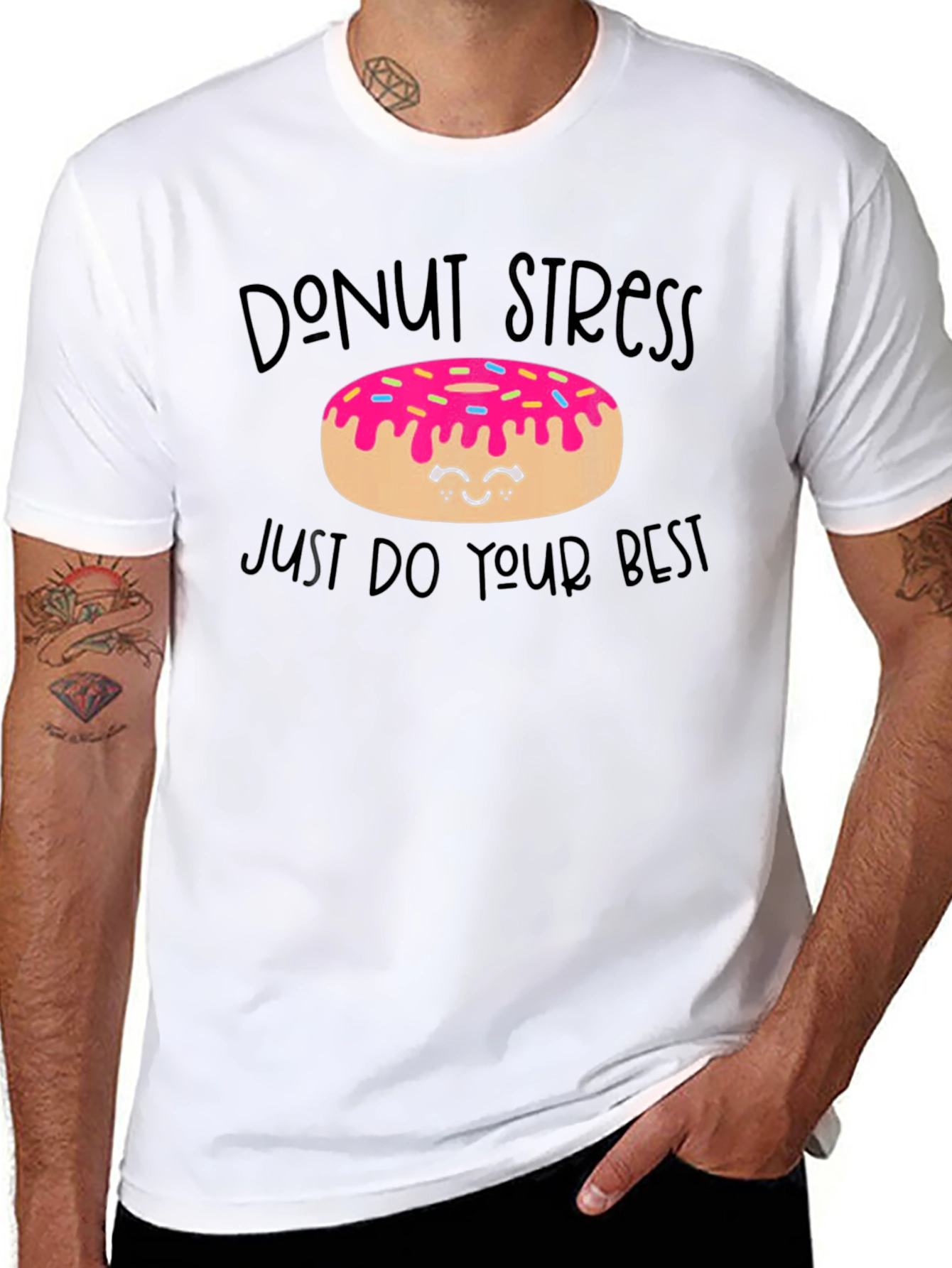 Camiseta Donut Stress - Haz lo Mejor